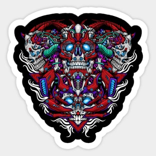 Triangle Devil Sticker